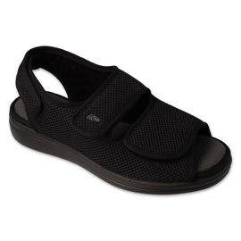 Sandálias masculinas Dr.ORTo Befado pu 077M001 pretas preto 1