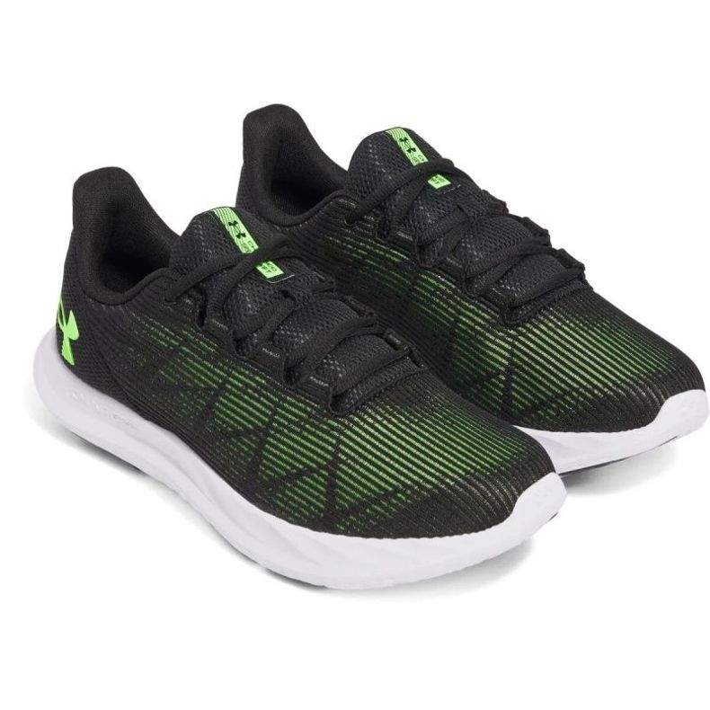 Under Armour UA cobrou velocidade Swift M 3026999-005 Sapatos preto 2
