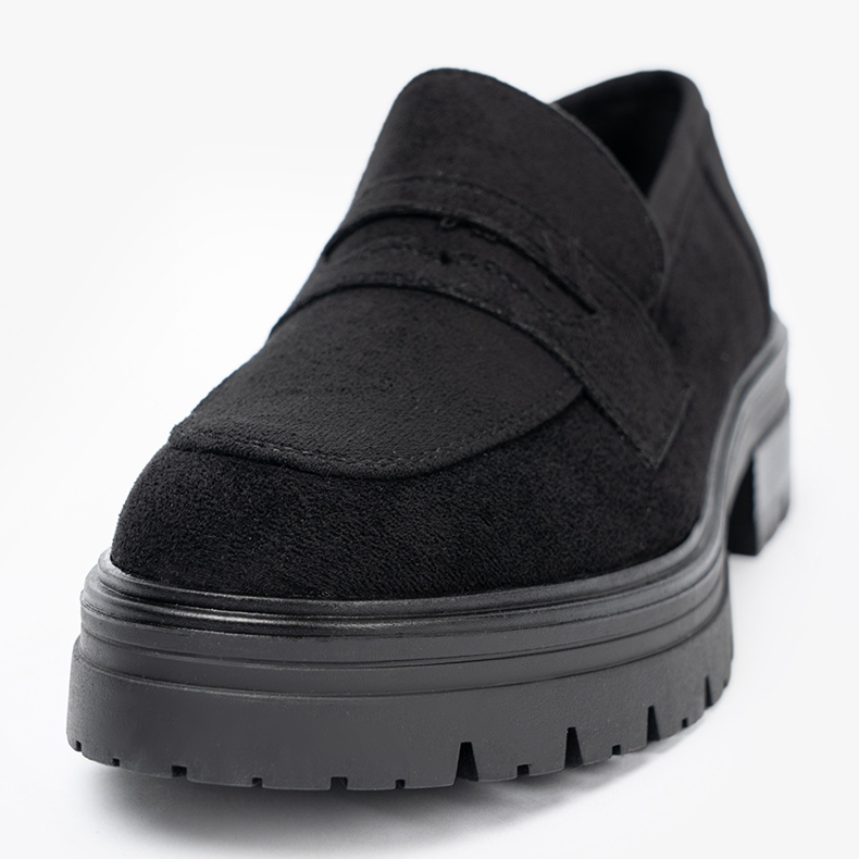 Diamantique Sapatos femininos elegantes na plataforma preto 1