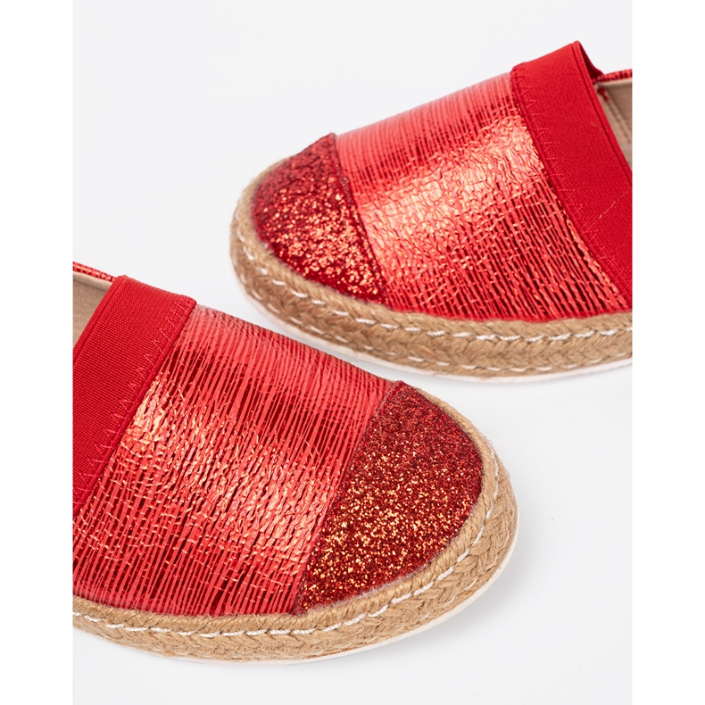 Goodin Alpargelas vermelhas com fio brilhante vermelho 1 Goodin Alpargelas vermelhas com fio brilhante vermelho 1