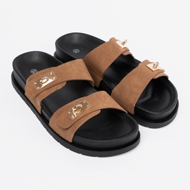 Shelvt Jansnobrowe Flip Flip Flip com inserções douradas 2 Shelvt Jansnobrowe Flip Flip Flip com inserções douradas 2
