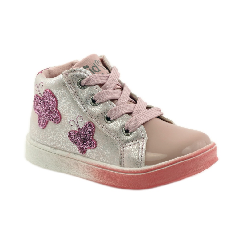 American Club Borboletas americanas para meninas esportivas rosa cinza 1