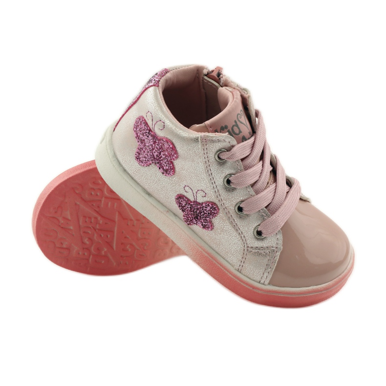 American Club Borboletas americanas para meninas esportivas rosa cinza 3