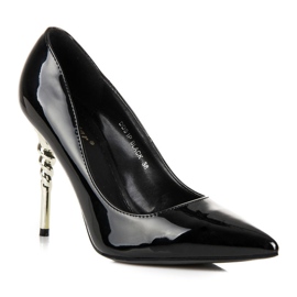 Seastar Stilettos com salto decorativo preto 1