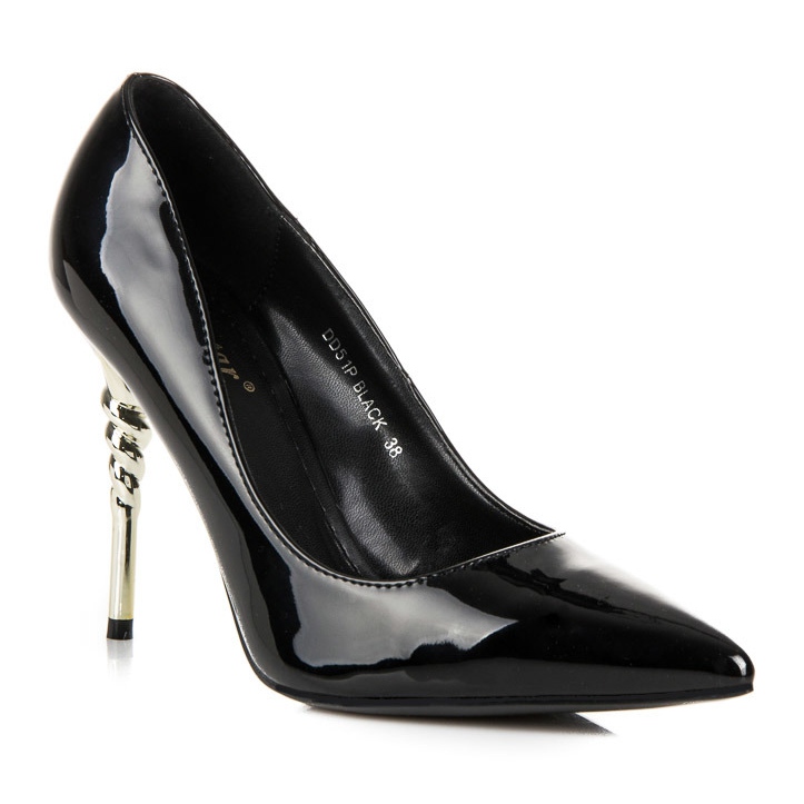 Seastar Stilettos com salto decorativo preto 1