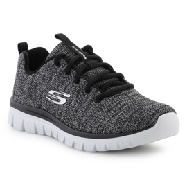 Sapatos Skechers Graceful Twisted Fortune M 12614-BKW preto 1
