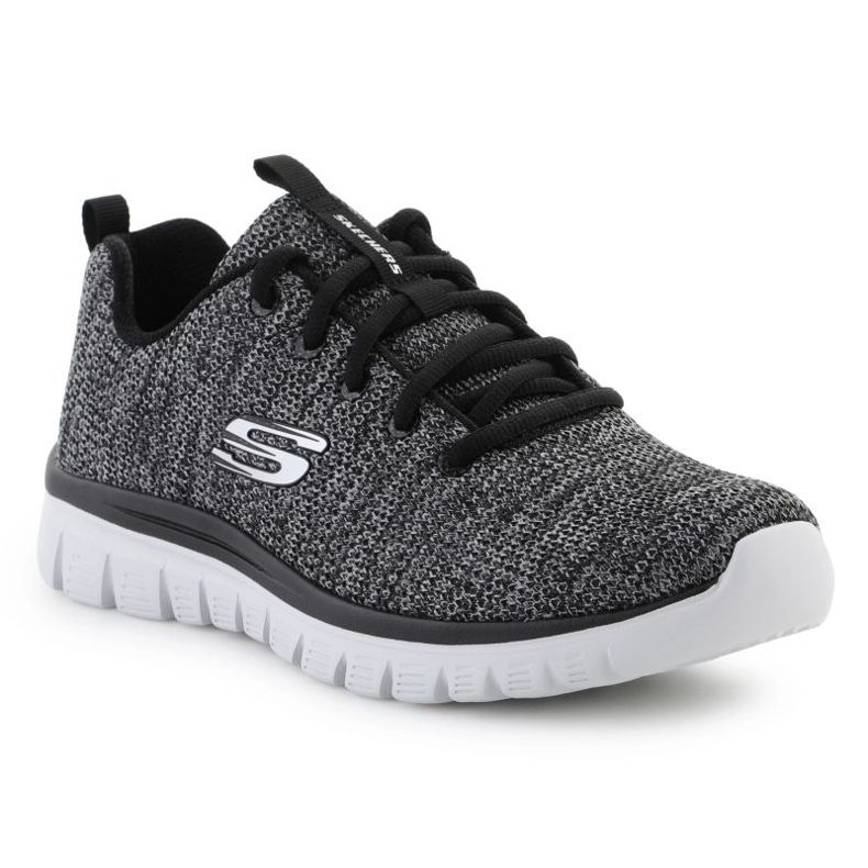 Sapatos Skechers Graceful Twisted Fortune M 12614-BKW preto 1