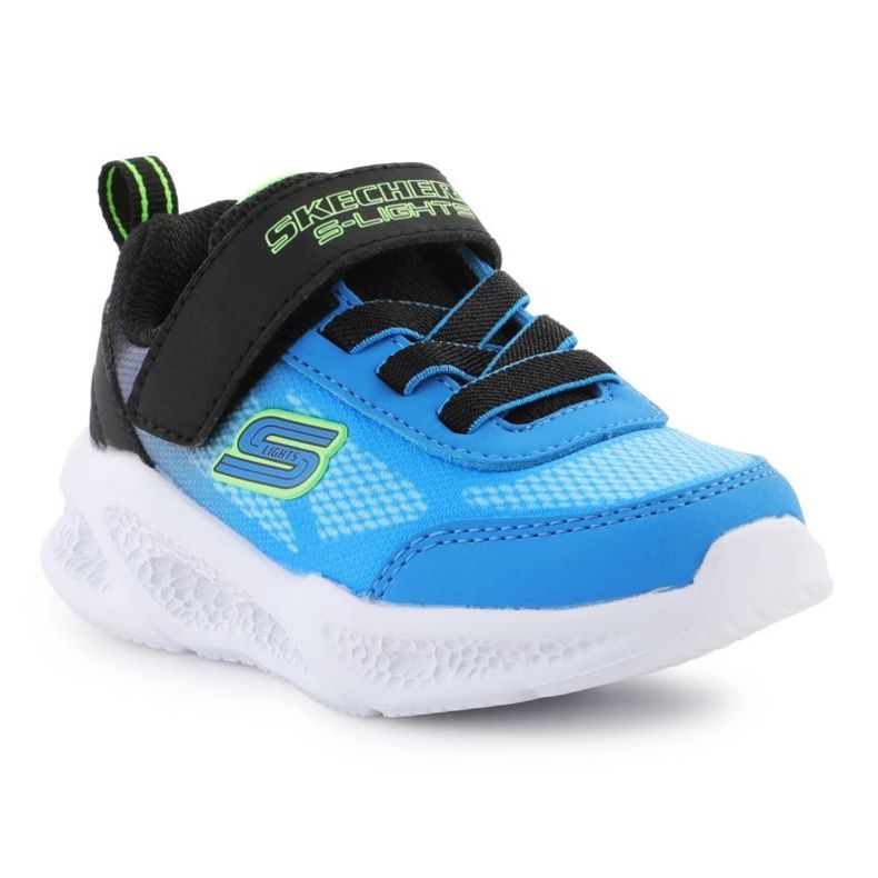 Skechers meteoros-luzes sapatos-krendox jr 401495n-bkbl azul 1