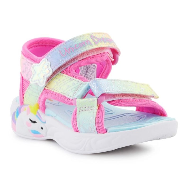 Sandálias Skechers S-Lights Unicorn Dreams Sandal-Majestic JR 302682N-PKMTT rosa 1
