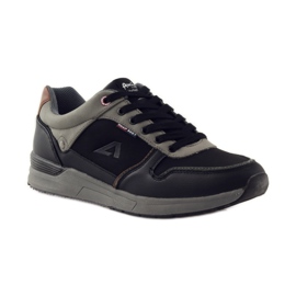 American Club sapatos esportivos masculinos pretos americanos 610184 cinza 1