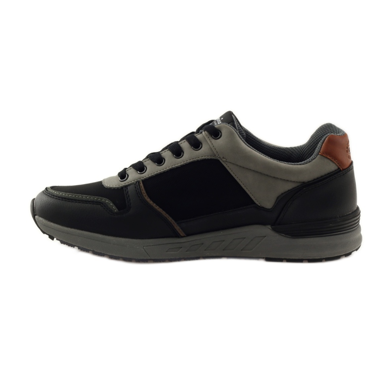 American Club sapatos esportivos masculinos pretos americanos 610184 cinza 2