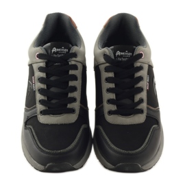 American Club sapatos esportivos masculinos pretos americanos 610184 cinza 4