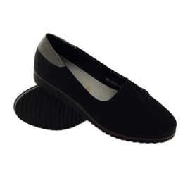 M.Daszyński Tênis de lycra feminino Daszyński 1625 preto 3