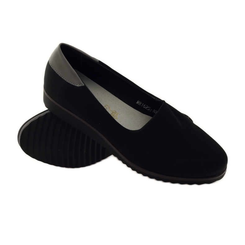 M.Daszyński Tênis de lycra feminino Daszyński 1625 preto 3