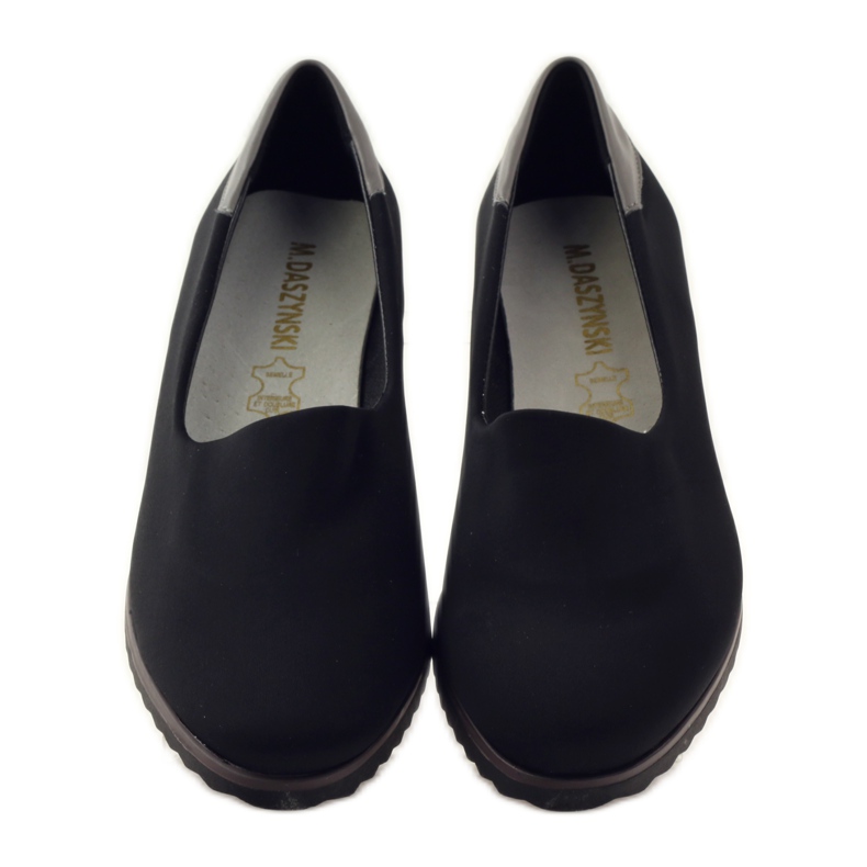 M.Daszyński Tênis de lycra feminino Daszyński 1625 preto 4