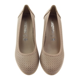 M.Daszyński Bombas de cunha para mulher Daszyński 113 bege 4 M.Daszyński Bombas de cunha para mulher Daszyński 113 bege 4