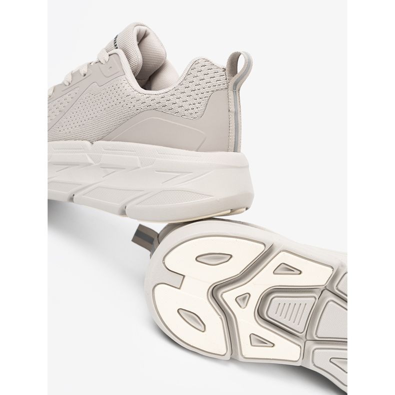 Shelvt Light -Beige Sports Shoes com malha McArthur 1