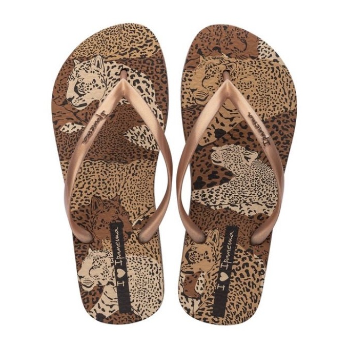 Ipanema Animal Flip -Flops em 83617ay384 marrom 2