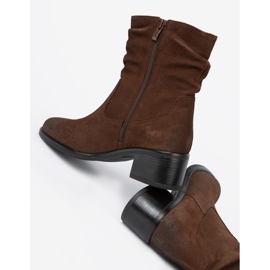 Botas de couro marrom com um Upper Sergio Leone em amoltos castanho 1