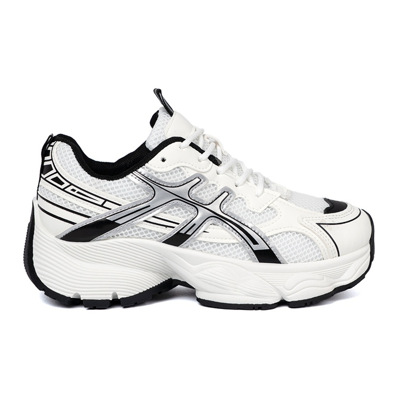 Shelvt Tênis brancos e brancos confortáveis com uma malha 2