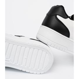 Shelvt Tênis em preto e branco elegantes com inserções de brilho 2