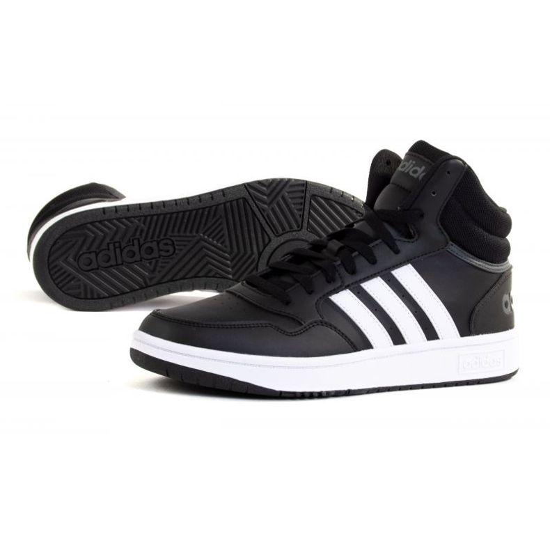 Adidas Tênis Hoops 3.0 Mid GW3020 preto 1