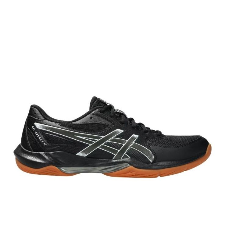 Asics Sapatos de vôlei de gel de gel de gel 12 m 1071a116 001 preto 1