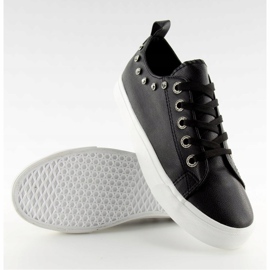 Preto BL122p Tênis preto com zircônias cúbicas 1