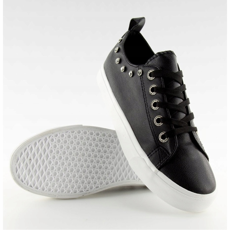 Preto BL122p Tênis preto com zircônias cúbicas 1