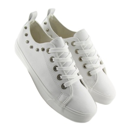 Tênis branco com zircônias cúbicas BL122p Branco 2