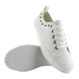Tênis branco com zircônias cúbicas BL122p Branco 1