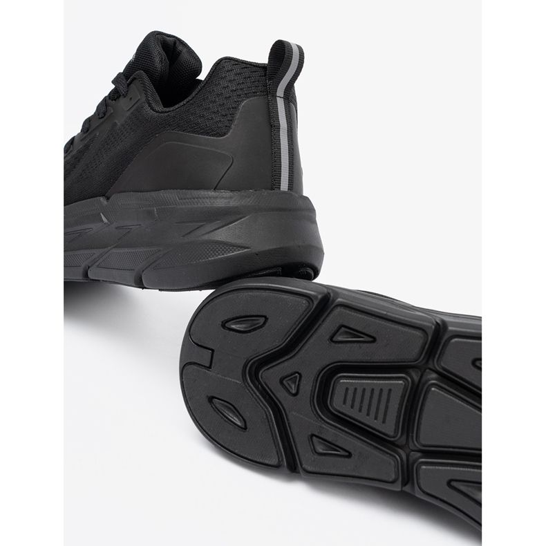 Shelvt Black Sports Men Shoes com McArthur Mesh preto 1