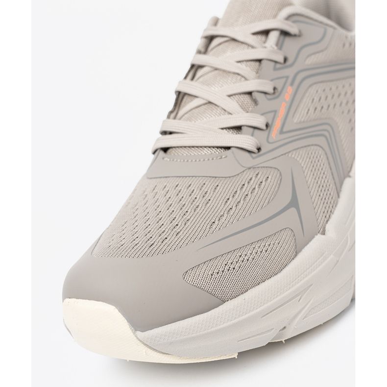 Shelvt Sapatos esportivos cinza confortáveis com estrutura de malha McArthur 1