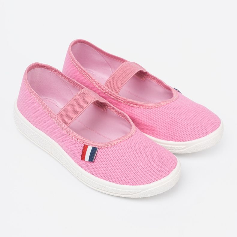 Shelvt Sapatos rosa claro com cinto flexível 1