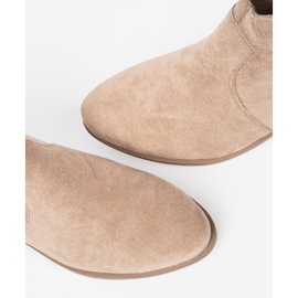 Seastar Botas bege camurça botas de cowboy 1