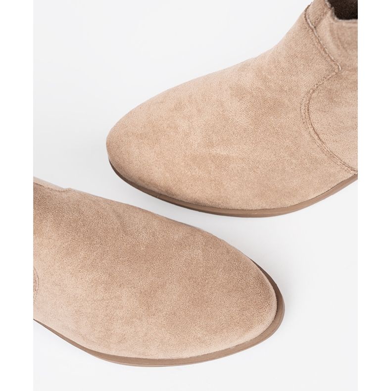 Seastar Botas bege camurça botas de cowboy 1