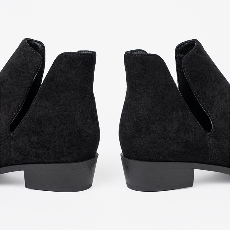 Seastar Botas pretas com recortes preto 1 Seastar Botas pretas com recortes preto 1