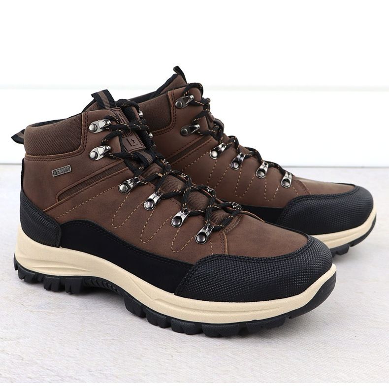 Big Star Botas masculinas não isoladas marrom grande estrela ss174049 castanho 1