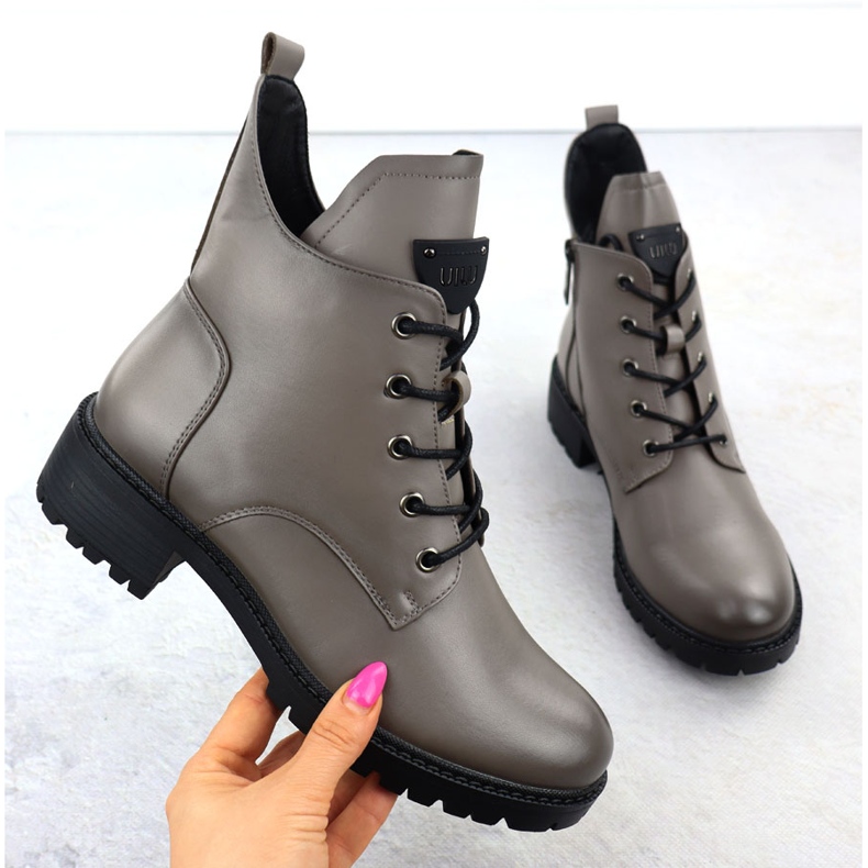 Botas femininas isoladas cinza Vinceza 58609 isolado 1