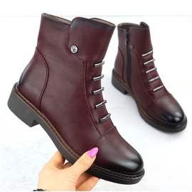 Jezzi Lagos de Borgonha isolados femininos ASA252-5 vermelho 1