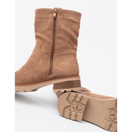 Shelvt Botas de camec minimalistas feitas de camurça macia 1