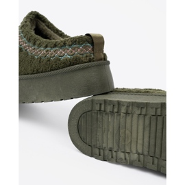 Shelvt Botas de neve verde -escuras verdes e macias 1