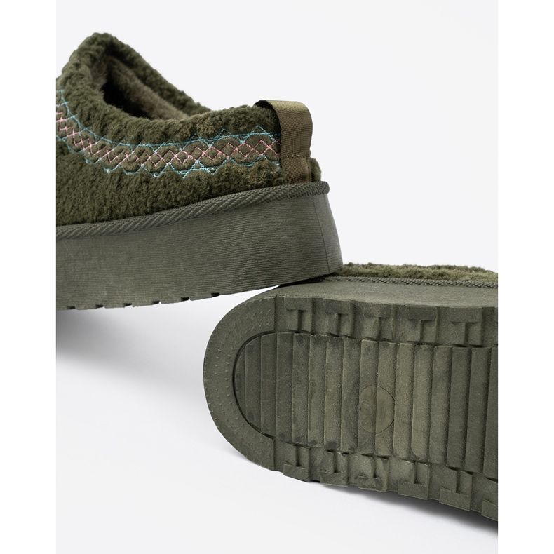 Shelvt Botas de neve verde -escuras verdes e macias 1