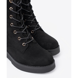 Shelvt Trabalhadores negros confortáveis em sola plana preto 1