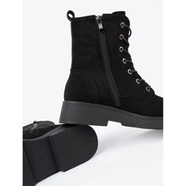 Shelvt Trabalhadores negros confortáveis em sola plana preto 2