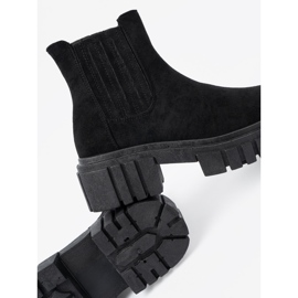 Shelvt Botas pretas elegantes na plataforma preto 1