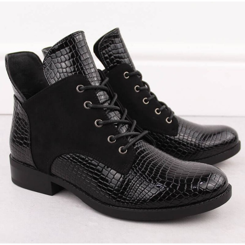 Vinceza Vincez Boots em 16477 Jan348a preto 2