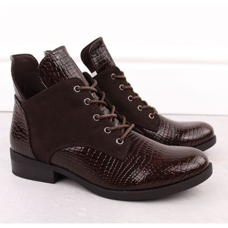 Vinceza Vincez Boots em 16477 Jan348b castanho 2