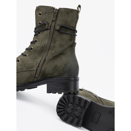 Shelvt Trabalhadores verdes escuros com um salto baixo 1