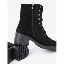 Shelvt Botas pretas confortáveis com um dedo redondo preto 1 Shelvt Botas pretas confortáveis com um dedo redondo preto 1